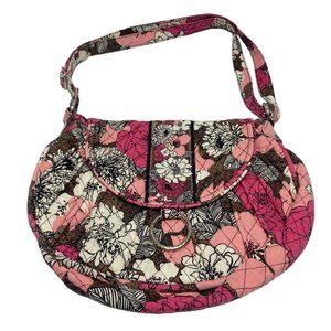 Vera Bradley Saddle Up Crossbody Shoulder Bag Purse Floral Print Magnet Closure